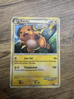 Pokemon TCG Raichu (#30 Holo) - HGSS Trainer Kit: Gyarados & Raichu - 30 - Image 1