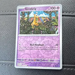 Pokemon Girafarig 083/167 Sv06: Twilight Masquerade Reverse Holo HP100 Common - Image 1