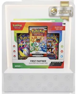Pokemon TCG First Partner Illustration Collection Series 1 Promo Collectors Box - Image 1