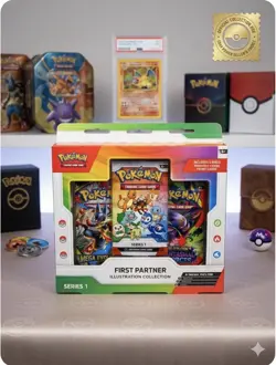 Pokemon TCG First Partner Illustration Collection Series 1 Promo Box Bulbasaur … - Image 1