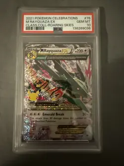 2021 Pokemon Celebrations M Rayquaza EX Classic Collection-Roaring Skies PSA 10 - Image 1