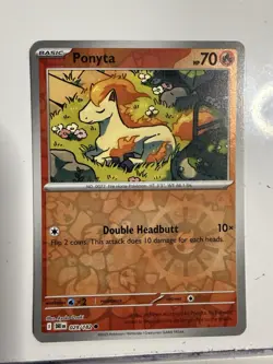 Pokemon Ponyta 029/182 | Reverse Holo | SV10 Destined Rivals | NM - Image 1