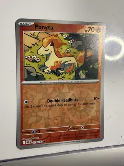 Pokemon Ponyta 029/182 | Reverse Holo | SV10 Destined Rivals | NM - Image 2