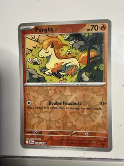 Pokemon Ponyta 029/182 | Reverse Holo | SV10 Destined Rivals | NM - Image 3