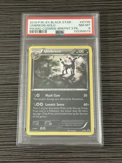 Pokemon Umbreon XY96 Black Star Promo Holo PSA 8 - Image 1