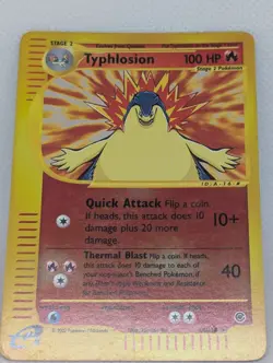 Typhlosion 064/165 Expedition Base Set Reverse Holo Rare Pokemon TCG Nintendo LP - Image 3