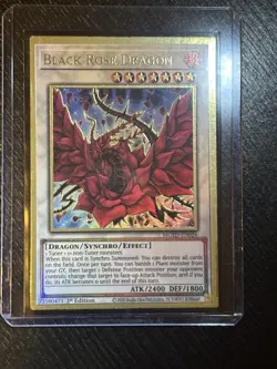 Yugioh TCG Black Rose Dragon Ultra Rare First Edition EN026 - Image 1