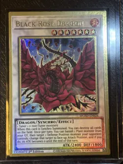 Yugioh TCG Black Rose Dragon Ultra Rare First Edition EN026 - Image 2