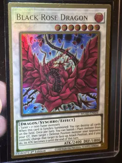 Yugioh TCG Black Rose Dragon Ultra Rare First Edition EN026 - Image 3