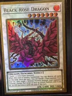 Yugioh TCG Black Rose Dragon Ultra Rare First Edition EN026 - Image 4