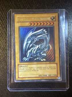 Yugioh TCG Blue Eyes White Dragon Ultra Rare A001 - Image 1