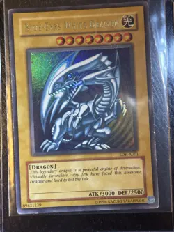Yugioh TCG Blue Eyes White Dragon Ultra Rare A001 - Image 2