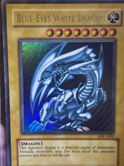 Yugioh TCG Blue Eyes White Dragon Ultra Rare A001 - Image 4