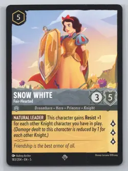 Disney Lorcana - Snow White - Fair-Hearted 183/204 - Shimmering Skies - Image 1