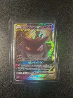 Pokemon TCG Gengar & Mimikyu GX Holo Ultra Rare Card 53/181 Tag Team Read desc - Image 1