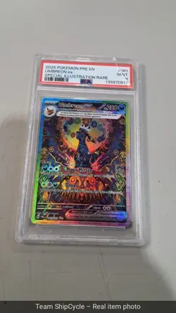 Pokmon Umbreon EX TCG Prismatic Evolutions Holo Card 161131 PSA 9 G2U - Image 2