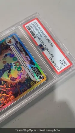 Pokmon Umbreon EX TCG Prismatic Evolutions Holo Card 161131 PSA 9 G2U - Image 3