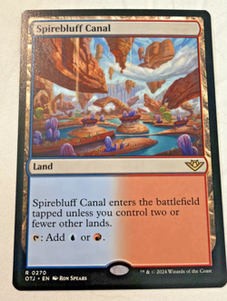 Spirebluff Canal OTJ #0270 MTG Near Mint Magic The Gathering Land - Image 1