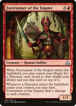 Forerunner of the Empire Rivals of Ixalan NM Red Uncommon MAGIC CARD ABUGames - Image 1