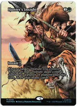 Hunter's Insight (Borderless) Foil M Marvel Universe Eternal-Legal 35 NM - Image 1