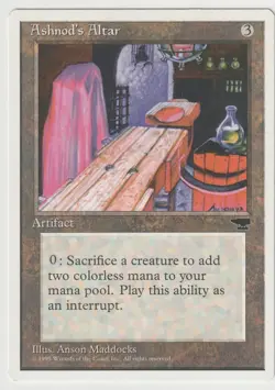 1x ASHNOD'S ALTAR Magic The Gathering MtG Uncommon Artifacts Chronicles VLP - Image 1