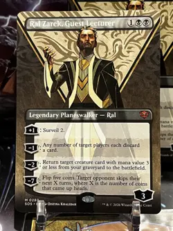 MTG | Ral Zarek, Guest Lecturer (Borderless) [SOS] NF - Image 1