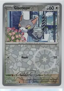 Glameow Reverse Foil Pokemon SV07: Stellar Crown #116 - Image 1