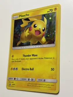 GALAXY HOLO Pikachu SM76 Pokemon Black Star Promo Holographic Foil Rare - LP - Image 3