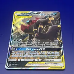 Pokemon Umbreon & Darkrai GX 125/236 SM Unified Minds TAG TEAM Ultra Rare Holo - Image 2
