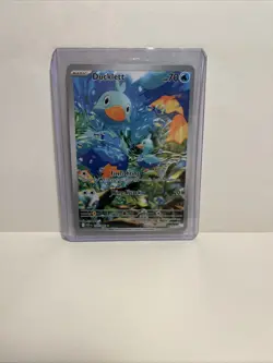 Pokemon TCG Ducklett Illustration Rare Card 109/086 Sv: White Flare Holo - Image 1