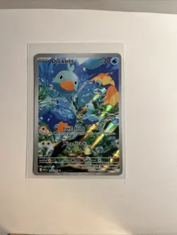 Pokemon TCG Ducklett Illustration Rare Card 109/086 Sv: White Flare Holo - Image 2