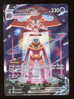 2023 Pokemon SWSH Crown Zenith Deoxys VMAX Rare Holo #GG45/GG70 - Image 1