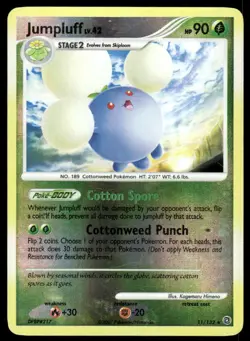 Pokemon TCG Secret Wonders #11/132 Jumpluff LP (Scratches) - Image 1