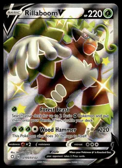 Pokemon TCG SWSH: Sword & Shield Promo Cards #SWSH014 Rillaboom V NM - Image 1