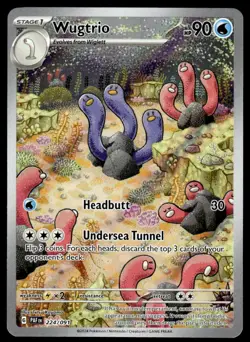 Pokemon TCG SV: Paldean Fates #224/091 Wugtrio NM - Image 1