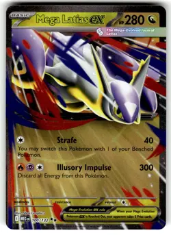 Pokemon TCG ME01: Mega Evolution #100/132 Mega Latias ex NM - Image 1