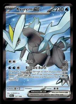 Pokemon TCG SV: Black Bolt #157/086 Kyurem ex - Image 1