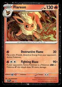 Pokemon TCG SV Promos #167 Flareon - Image 1