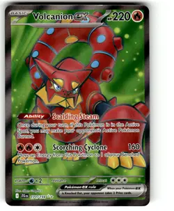 Pokemon TCG SV09: Journey Together #171/159 Volcanion ex NM - Image 1