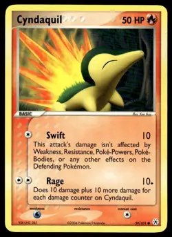 Pokemon TCG Sandstorm #59/100 Cyndaquil LP+ - Image 1