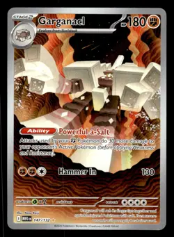 Pokemon TCG ME01: Mega Evolution #147/132 Garganacl NM - Image 1