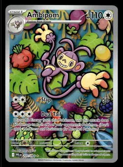 Pokemon TCG Phantasmal Flames #107/094 Ambipom NM - Image 1
