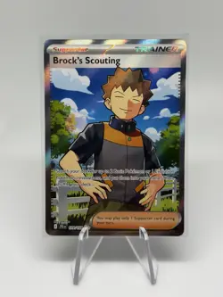Brock's Scouting 179/159 Sv09: Journey Together Full Art Pokemon NM - Image 1