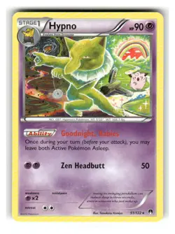 Hypno 51/122 Rare BREAKpoint Pokemon Lightly Played - Image 1
