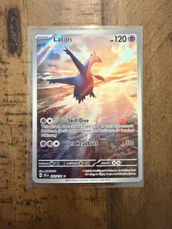 POKEMON LATIOS IR 203/191 SV08 SURGING SPARKS HOLO NM - Image 1