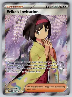 Erika's Invitation 196/165 151 NM Pokemon Ultra Rare - Image 1