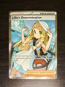 Pokemon Mega Evolution Lillie’s Determination 169/132 Full Art Trainer NM - Image 1