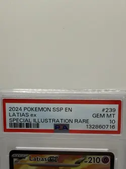 Pokemon TCG Latias ex 239/191 Surging Sparks Holo PSA 10 - Image 2