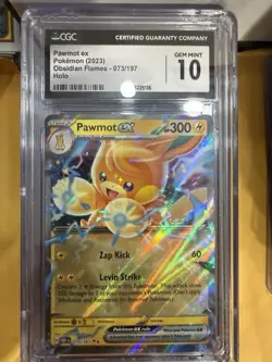 Pokemon Pawmot EX 2023 Obsidian Flames Hologram # 73/197 - Image 1