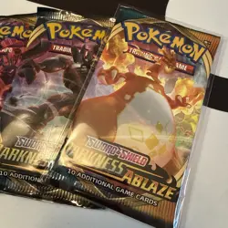 Pokemon Darkness Ablaze Booster Packs Complete Art Set SEALED/UNWEIGHED - Image 3